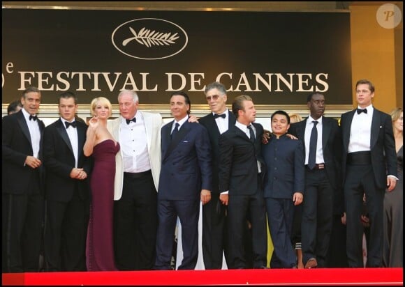 George Clooney et Matt Damon (à gauche), au palais des Festivals à Cannes, le 25 mai 2007.
