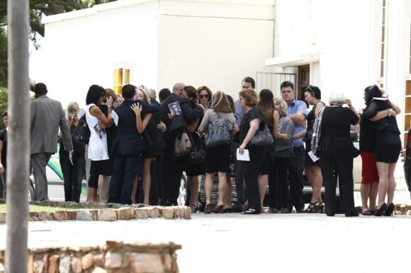 Obsèques de Reeva Steenkamp à Port Elizabeth, le 19 février 2013.