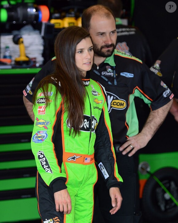 Danica Patrick lors des essais sur le circuit de Daytona à Daytona Beach, le 20 février 2013 où elle disputera les 500 miles de Daytona