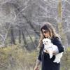 Monica Cruz, enceinte, elle prend l'air avec ses chiens à Madrid, le 20 février 2013.
