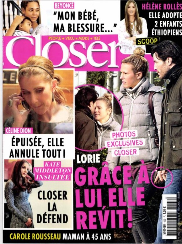 Lorie de nouveau amoureuse en couverture de Closer (en kiosques le 23 février 2013) ?