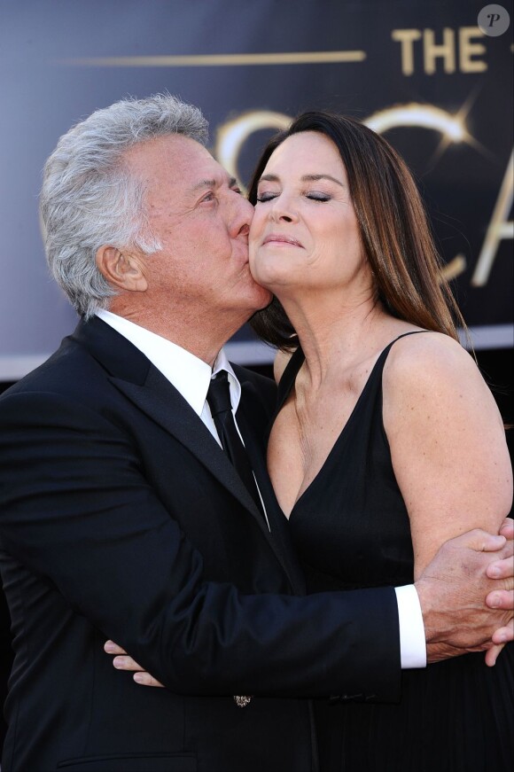 Dustin Hoffman et sa femme Lisa lors de la 85e cérémonie des Oscars le 24 février 2013