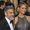 George Clooney et Stacy Keibler lors de la 85e cérémonie des Oscars le 24 février 2013