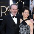 Tommy Lee Jones et sa femme Dawn Laurel-Jones lors de la 85e cérémonie des Oscars le 24 février 2013