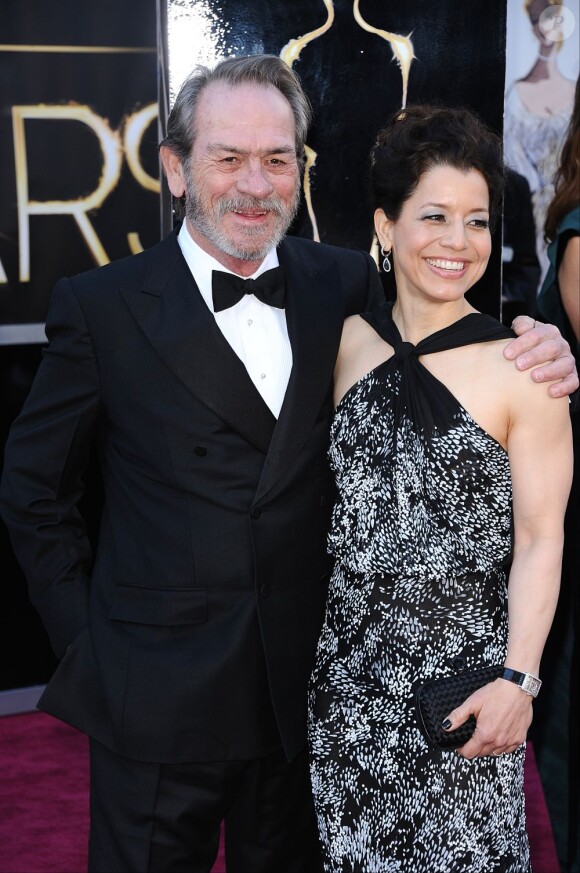 Tommy Lee Jones et sa femme Dawn Laurel-Jones lors de la 85e cérémonie des Oscars le 24 février 2013