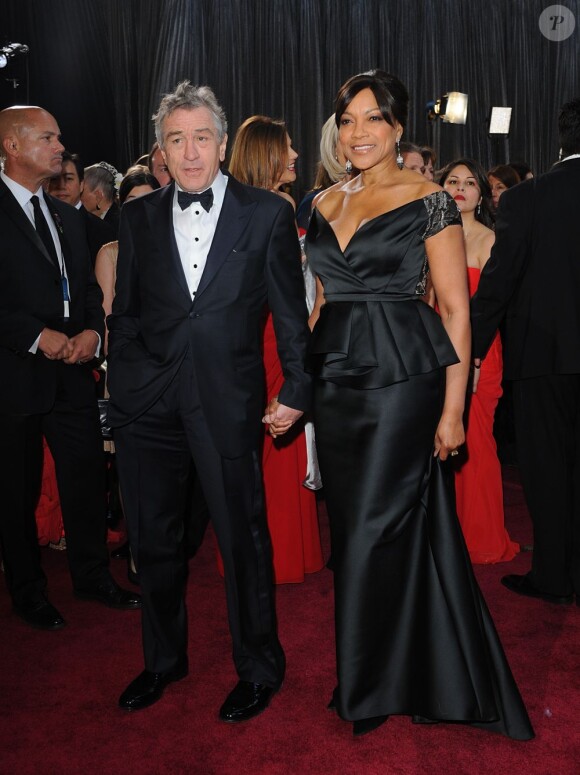 Robert De Niro et Grace Hightower lors de la 85e cérémonie des Oscars le 24 février 2013