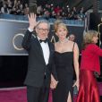 Steven Spielberg et Kate Capshaw lors de la 85e cérémonie des Oscars le 24 février 2013