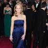La comédienne Helen Hunt à son arrivée aux Oscars 2013 dans une robe H&M