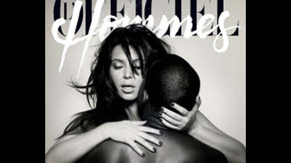 Kim Kardashian et Kanye West : Les amoureux à moitié nus et enlacés
