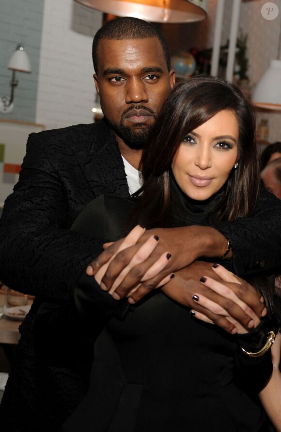 Kanye West et Kim Kardashian à Miami, le 7 décembre 2012.