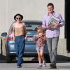 Michelle Williams avec sa fille Matilda et Jason Segel à Los Angeles le 10 août 2013