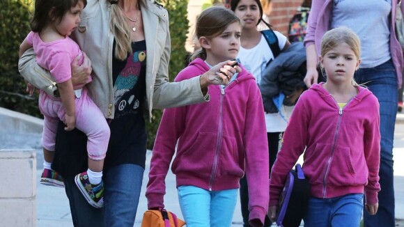 Denise Richards : Ses filles Lola, Sam et Eloise, toutes accro au rose