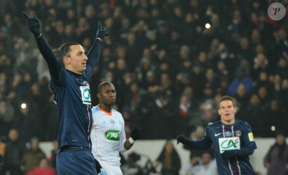 Zlatan Ibrahimovic lors du match entre le Paris Saint-Germain et l'Olympique de Marseille (2-0) le 27 février 2013 à Paris