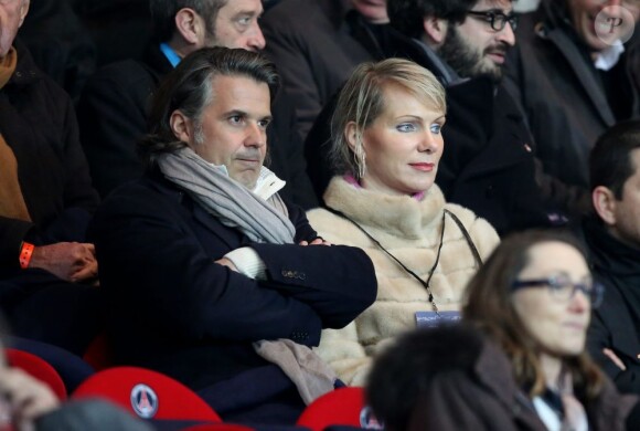 Vincent Labrune et Margarita Louis-Dreyfus lors du match entre le PSG et l'OM (2-0) à Paris le 27 février 2013