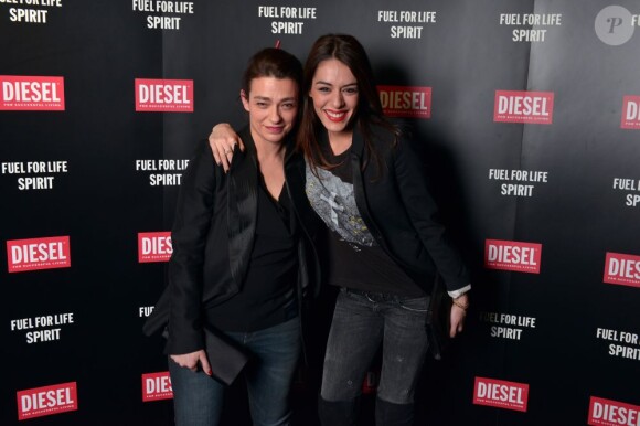 Sofia Essaïdi et Nathalie Duran à la soirée Diesel pour le lancement du nouveau parfum de la marque au Silencio à Paris. Le 28 février 2013
