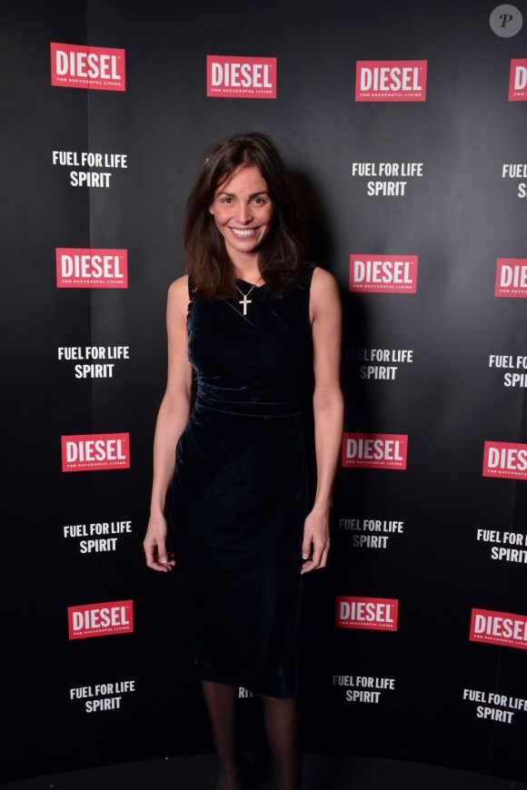 Inès Saste à la soirée Diesel pour le lancement du nouveau parfum de la marque au Silencio à Paris. Le 28 février 2013
