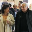 - EXCLUSIF - Dominique Strauss-Kahn et Anne Sinclair à l'aéroport de Charles-de-Gaulle le 17 novembre 2011