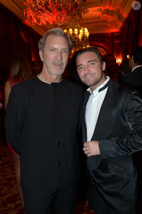 Cyril Perret et son associé Philippe Fatien à la soirée donnée à l'hôtel Intercontinental en faveur de la Croix Rouge, à Paris le 2 mars 2013.