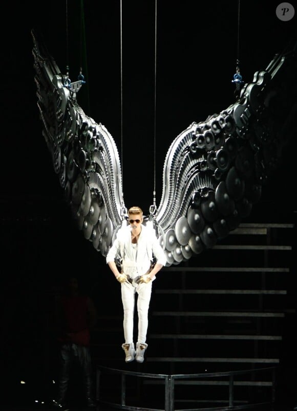 Justin Bieber en concert à Londres, le 4 mars 2013.