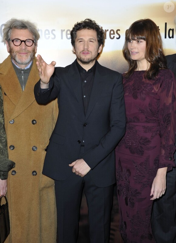 Tcheky Karyo, Guillaume Canet et Marina Hands à Paris le 26 fevrier 2013.