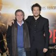 Guillaume Canet et Daniel Auteuil lors de l'avant-première de Jappeloup à Paris le 26 février 2013