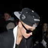 Justin Bieber se rend dans une boîte de nuit à Londres, le 5 mars 2013.