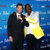 Ryan Seacrest et Randy Jackson à la soirée des finalistes d'American Idol à The Grove à Los Angeles. Le 7 mars 2013.