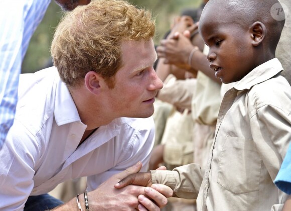 Le prince Harry au Lesotho pour Sentebale le 27 février 2013.