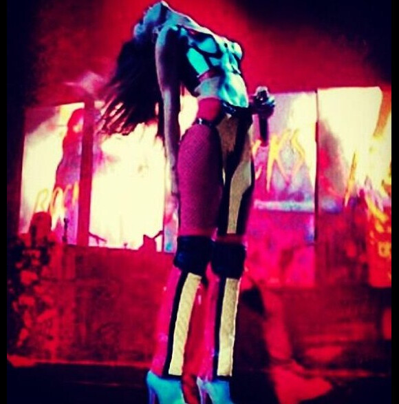 Rihanna lors du premier concert de son Diamonds World Tour, donné à Buffalo, vendredi 8 mars 2013.