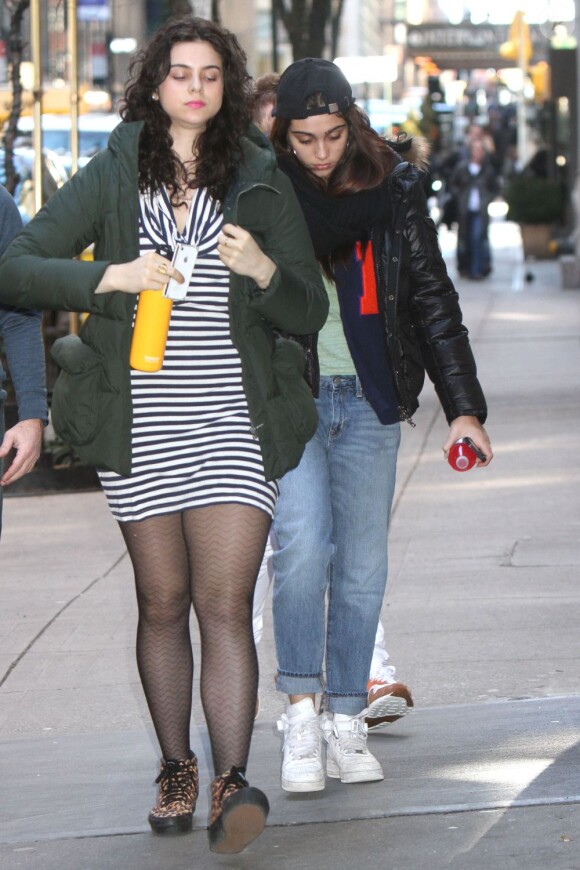 Lourdes Leon, la fille de Madonna dans les rues de New York, le 9 mars 2013.
