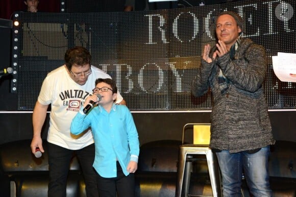 Rogers et Jean Roch lors du concert organisé pour l'association des petits anges de la vie, au VIP room, le 10 mars 2013