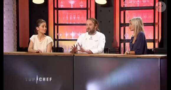 Yoaké, le chef Roger et Alexandra Rosenfeld, jurés d'un jour dans Top Chef sur M6 le lundi 11 mars 2013