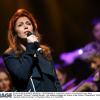 Isabelle Boulay lors de la soirée évènement 2 000 Femmes chantent contre le cancer à l'Olympia le 7 mars 2013