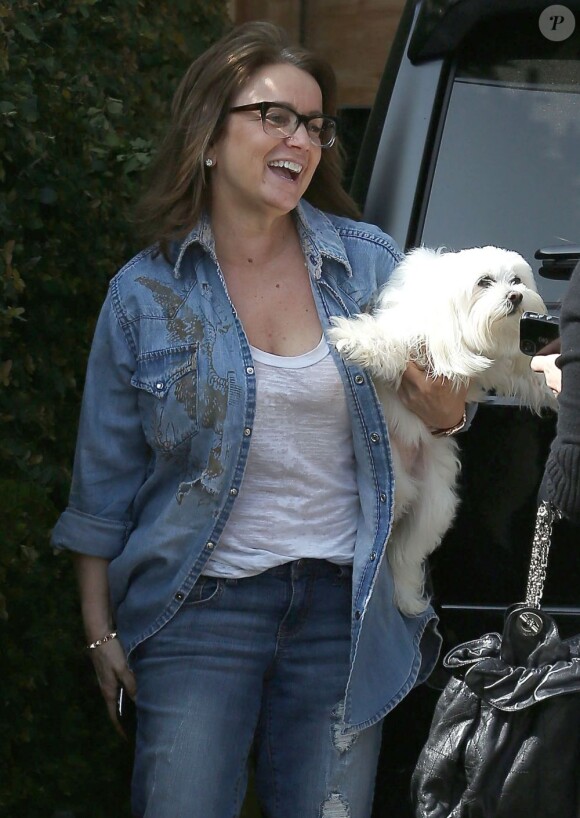 Jessica Simpson, enceinte, passe du temps avec sa fille Maxwell Johnson et déjeune avec sa soeur Ashlee et son fils Bronx, à Studio City, le 16 mars 2013