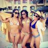 La chanteuse Christina Milian était en vacances au Mexique avec deux copines. Mars 2013.