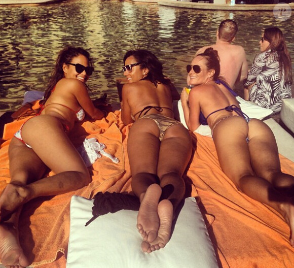 Christina Milian était en vacances au Mexique avec deux copines. Mars 2013.