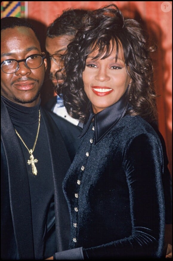 Bobby Brown et Whitney Houston le 7 janvier 1994.