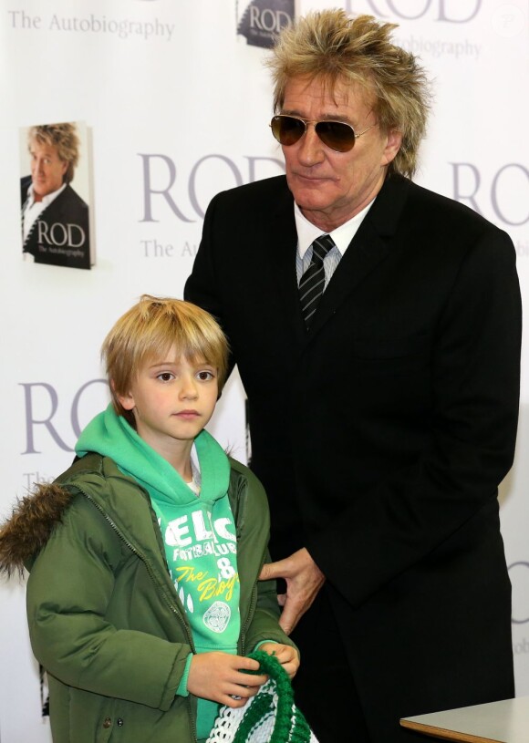 Rod Stewart et son fils Alastair à Glasgow, le 24 novembre 2012.