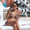 Corinne Bishop, la fille de Jamie Foxx, sexy en bikini en vacances avec des amis à Miami, le 20 mars 2013.
