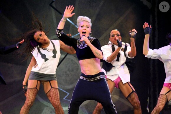 Pink lors de son concert à Madison Square Garden à New York, le 22 mars 2013.
