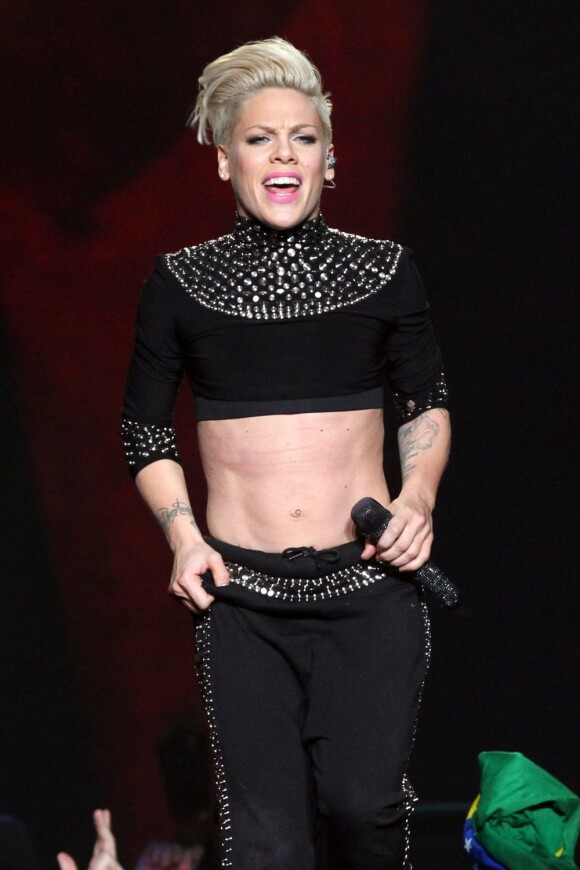 La chanteuse Pink en concert à Madison Square Garden à New York, le 22 mars 2013.