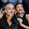 Chris Brown et Rihanna à Los Angeles, le 25 décembre 2012.