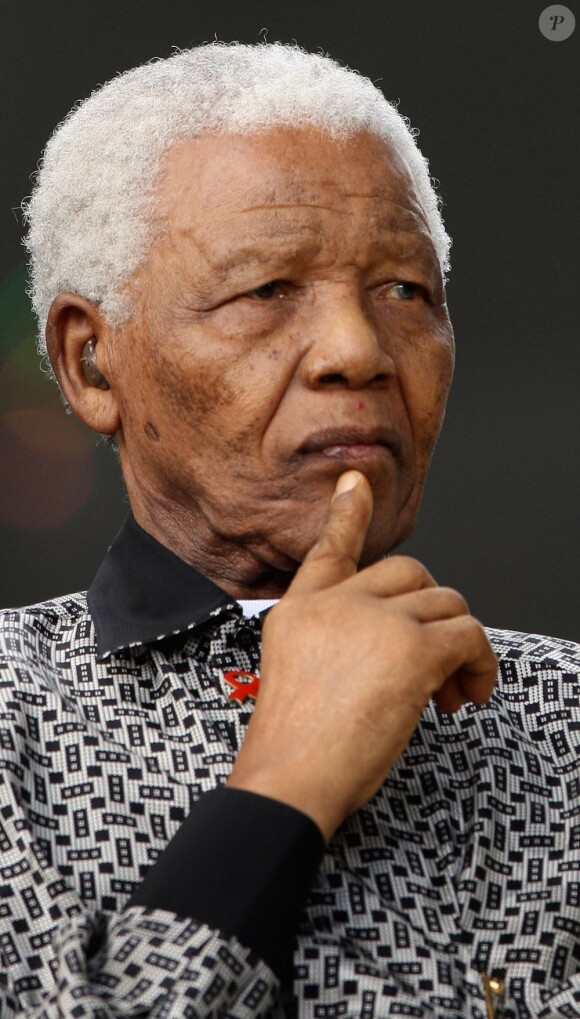 Nelson Mandela à Londres, le 29 août 2007.
