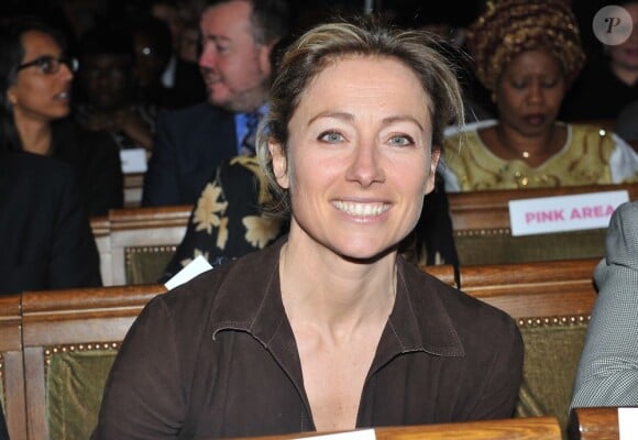 Anne-Sophie Lapix - Cérémonie pour les Prix L'Oréal-Unesco remis à la Sorbonne à Paris, le 28 mars 2013. 