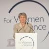 Irina Bokova (Directrice generale de l'UNESCO) - Cérémonie pour les Prix L'Oréal-Unesco remis à la Sorbonne à Paris, le 28 mars 2013. 