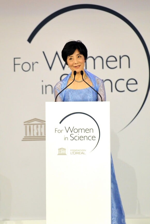 Professeur Reiko Kuroda (Japon) - Cérémonie pour les Prix L'Oréal-Unesco remis à la Sorbonne à Paris, le 28 mars 2013. 