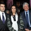 Francoise Bettencourt-Meyers et son fils Nicolas Meyers, Maurice Levy (PDG Publicis) - Cérémonie pour les Prix L'Oréal-Unesco remis à la Sorbonne à Paris, le 28 mars 2013. 