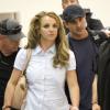 Britney Spears arrive à la Nouvelle-Orléans avec ses enfants Sean et Jayden Federline et son père Jamie, le 28 mars 2013.