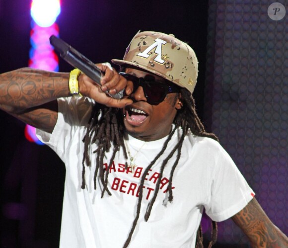 Lil Wayne en concert à Palm Beach en août 2011.