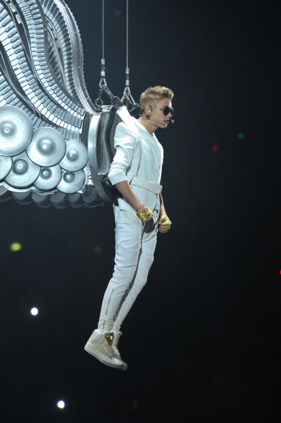 Justin Bieber en concert à Paris, le 19 mars 2013.